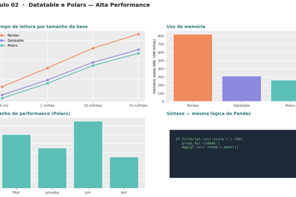 Datatable e Polars para Análise de Dados em Alta Performance